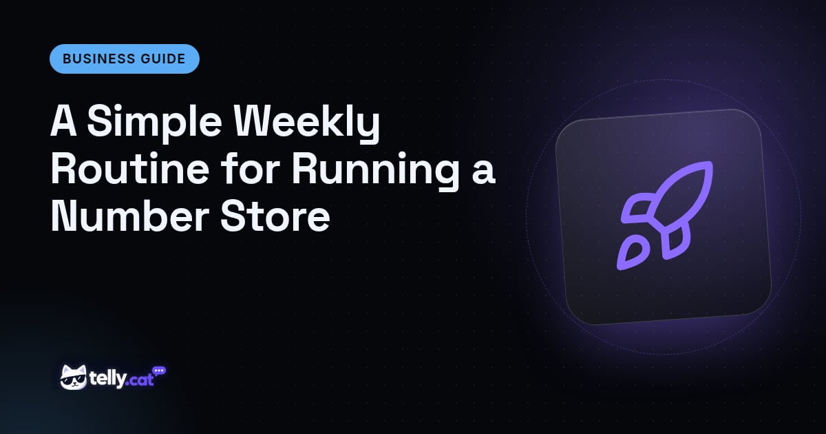 A Simple Weekly Routine for Running a Number Store