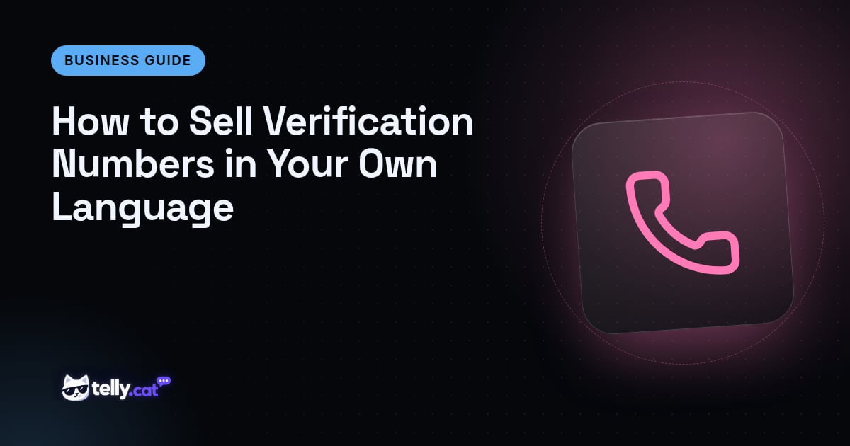 How to Sell Verification Numbers in Your Own Language