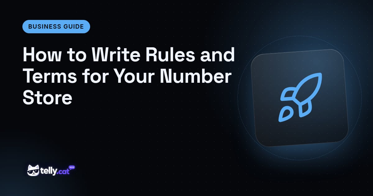 How to Write Rules and Terms for Your Number Store